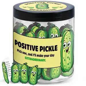 60 Positive Pickle Cards Jar, Birthday Gifts for Women, Teens, Adults, Back to School Gift, White Elephant Gifts, Stocking Stuffers, Teen Girl Gifts Trendy Stuff 60 Positive Pickle Cards Jar, Birthday Gifts for Women, Teens, Adults, Back to School Gift, White Elephant Gifts, Stocking Stuffers, Teen Girl Gifts Trendy Stuff