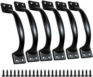 6PCS Cabinet Pull & Door Handle, Premium 5.6-Inch Kitchen Drawer Pulls | Black Stainless Steel Gate Door Handles for Outdoor, Garage, Bathroom, Cupboard, Easy Installation 6PCS Cabinet Pull & Door Handle, Premium 5.6-Inch Kitchen Drawer Pulls | Black Stainless Steel Gate Door Handles for Outdoor, Garage, Bathroom, Cupboard, Easy Installation