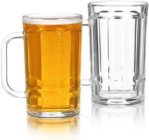Beer Glasses, Set of 2 Beer Mug, Clear Beer Stein 11oz, Transparent Large Beer Mugs for Freezer, Glass Beer Mug, Glass Beer Mugs with Handles Dishwasher Safe Beer Glasses, Set of 2 Beer Mug, Clear Beer Stein 11oz, Transparent Large Beer Mugs for Freezer, Glass Beer Mug, Glass Beer Mugs with Handles Dishwasher Safe