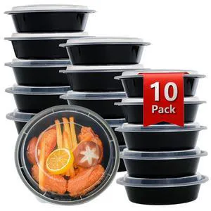 Meal Prep Containers, Food Containers with Lids, 24 oz, 10 Pack | 10 Pack 24 oz reusable meal prep containers with lids, stackable, microwave/freezer safe and BPA-free for food prep, stora... Meal Prep Containers, Food Containers with Lids, 24 oz, 10 Pack | 10 Pack 24 oz reusable meal prep containers with lids, stackable, microwave/freezer safe and BPA-free for food prep, stora...