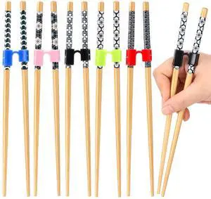 5 Pairs Wooden Training Chopsticks, 8.86 Inch Wooden Learning Chopsticks, Reusable Chopstick Helpers for Adults Trainers Beginners Learners 5 Pairs Wooden Training Chopsticks, 8.86 Inch Wooden Learning Chopsticks, Reusable Chopstick Helpers for Adults Trainers Beginners Learners