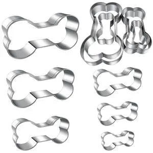 Dog treats Cutters Set 6 Pieces Dog Cookie Cutter sets Different Sizes Mini Small Medium Big Cut Out for Homemade Treats and Baking Dog treats Cutters Set 6 Pieces Dog Cookie Cutter sets Different Sizes Mini Small Medium Big Cut Out for Homemade Treats and Baking