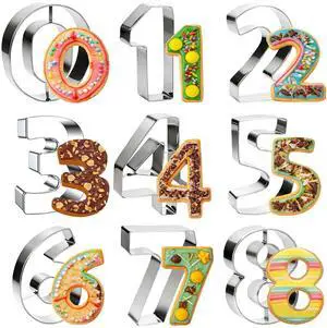 2 In 9 pcs Number Cookie Cutters Set,Stainless Steel Birthday Numbers 0-8(6 Reverses to 9),Cookie Fondant Dough Numbers Kitchen Baking,for Birthday wedding family gathering Christmas Party 2 In 9 pcs Number Cookie Cutters Set,Stainless Steel Birthday Numbers 0-8(6 Reverses to 9),Cookie Fondant Dough Numbers Kitchen Baking,for Birthday wedding family gathering Christmas Party