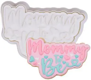 Mothers Day Cookie Cutters with Plunger Stamps Handle Detailed 3.5" Mommy to Be PLA Cutters for Baking with Grandma, Easy Press Tool for Picture Cookies Mothers Day Cookie Cutters with Plunger Stamps Handle Detailed 3.5" Mommy to Be PLA Cutters for Baking with Grandma, Easy Press Tool for Picture Cookies