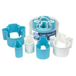 Snowman Cookie and Biscuit Cutters, Assorted Sizes, Bright Colors, 5-Piece Set Snowman Cookie and Biscuit Cutters, Assorted Sizes, Bright Colors, 5-Piece Set