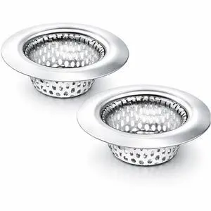 Apartment Sink Strainers 2-Pack - RV Kitchen Bathroom Drain Sink Drain Strainers Mobile Home - 2.25 Stainless Steel Hair Catcher Apartment Sink Strainers 2-Pack - RV Kitchen Bathroom Drain Sink Drain Strainers Mobile Home - 2.25 Stainless Steel Hair Catcher