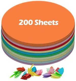 Ezyaid Colored Paper Circles, 2 inch Construction Paper, 200 Sheets | Assorted colors, craft projects, bulletin board decor, classroom activities, DIY supplies, preschool, kindergarten Ezyaid Colored Paper Circles, 2 inch Construction Paper, 200 Sheets | Assorted colors, craft projects, bulletin board decor, classroom activities, DIY supplies, preschool, kindergarten