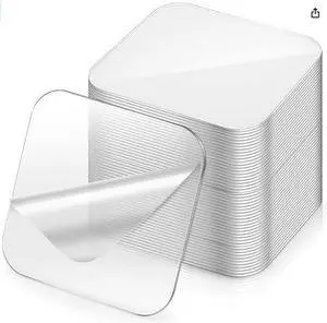 DGJM 50PCS Double Sided Adhesive Pads for Mounting, 1-3/8inch Two Sided Pre-Cut Square Tape, Sticky Tack Double Sided Tape for Walls Hanging, (1-3/8inch X1-3/8inch X 0.52MM) DGJM 50PCS Double Sided Adhesive Pads for Mounting, 1-3/8inch Two Sided Pre-Cut Square Tape, Sticky Tack Double Sided Tape for Walls Hanging, (1-3/8inch X1-3/8inch X 0.52MM)