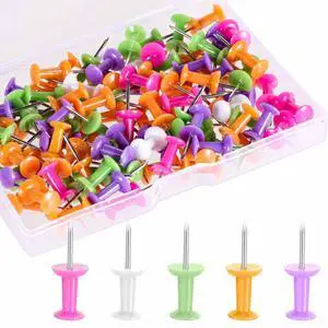 Push Pins For Wall Decorative Bulletin Board Thumbtacks Colorful For Cork Board Home Office Craft Projects 100-Pack Push Pins For Wall Decorative Bulletin Board Thumbtacks Colorful For Cork Board Home Office Craft Projects 100-Pack
