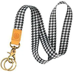 glodentai Lanyard for Keys, Cool Neck Strap Key Chain Holder, Long Lanyard for ID Badges Wallet (black houndstooth) glodentai Lanyard for Keys, Cool Neck Strap Key Chain Holder, Long Lanyard for ID Badges Wallet (black houndstooth)