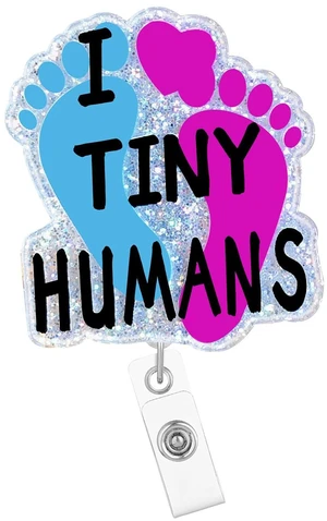 Arakulago I Love Tiny Humans NICU Badge Reel Retractable Labor and Delivery Funny Medical Assistant Nursing Badge Holder with ID Clip Accessories CNA RN Doctor Acrylic Name Badge Clip LP ID Card Ylj2 Arakulago I Love Tiny Humans NICU Badge Reel Retractable Labor and Delivery Funny Medical Assistant Nursing Badge Holder with ID Clip Accessories CNA RN Doctor Acrylic Name Badge Clip LP ID Card Ylj2
