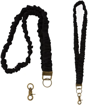 TURAOHU 2-Pack Scrunchie Lanyards for Id Badges and Keys, Teacher Lanyard with Id holder,Black Keychain Lanyard, Stretchy Lanyards for Teachers, Nurses, Office Staff TURAOHU 2-Pack Scrunchie Lanyards for Id Badges and Keys, Teacher Lanyard with Id holder,Black Keychain Lanyard, Stretchy Lanyards for Teachers, Nurses, Office Staff