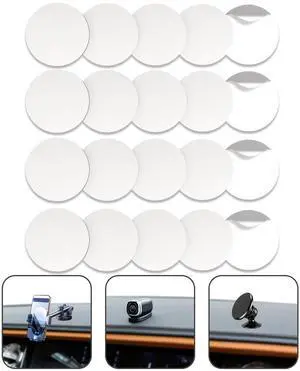 Kelyva Round Adhesive Pads | 1 in Clear Double-Sided Tape Dots for Car Dashboard Decorations and Dash Cam Base, Heat Resistant Kelyva Round Adhesive Pads | 1 in Clear Double-Sided Tape Dots for Car Dashboard Decorations and Dash Cam Base, Heat Resistant
