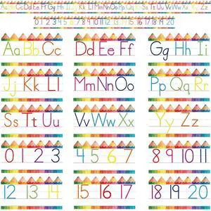 Alphabet for Classroom Wall - 15 PCS Crayon ABC Manuscript Alphabet Line for Classroom Wall Alphabet Bulletin Board Set for Pre School Elementary Classroom Homeschool, Playroom Bedroom Decorations Alphabet for Classroom Wall - 15 PCS Crayon ABC Manuscript Alphabet Line for Classroom Wall Alphabet Bulletin Board Set for Pre School Elementary Classroom Homeschool, Playroom Bedroom Decorations