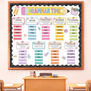 gisgfim Word Wall Classroom Bulletin Board Set - Grammar Wall Bulletin Board Parts of Speech Posters - Home&Preschool Classroom Wall Decor(Boho Composition Notebook) gisgfim Word Wall Classroom Bulletin Board Set - Grammar Wall Bulletin Board Parts of Speech Posters - Home&Preschool Classroom Wall Decor(Boho Composition Notebook)