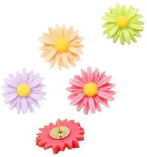 Yalis 12 Pcs Decorative Push Pins, Assorted Color Floret Creative Thumbtacks for Home or Office Whiteboard, Corkboard, Photo Wall Holding Paper or Decoration Yalis 12 Pcs Decorative Push Pins, Assorted Color Floret Creative Thumbtacks for Home or Office Whiteboard, Corkboard, Photo Wall Holding Paper or Decoration
