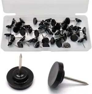 50 Pcs Black Flat Push Pins, Plastic Thumb Tacks for Cork Board | Sturdy Steel Needles, Reusable Plastic Box, for Bulletin Board Wall Hangings Office Classroom Home Decor 50 Pcs Black Flat Push Pins, Plastic Thumb Tacks for Cork Board | Sturdy Steel Needles, Reusable Plastic Box, for Bulletin Board Wall Hangings Office Classroom Home Decor