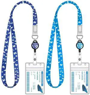 HONSIO 2 Pcs Cruise Lanyard for Ship Cards, Cruise Essentials 2026 | Retractable Badge Reels & Waterproof ID Badge Holders, Cruise Must Have for Carnival, Royal Caribbean, NCL HONSIO 2 Pcs Cruise Lanyard for Ship Cards, Cruise Essentials 2026 | Retractable Badge Reels & Waterproof ID Badge Holders, Cruise Must Have for Carnival, Royal Caribbean, NCL