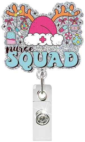 Christmas Badge Holder QUNQINLI Christmas Badge Reels Id Name Tags Clip for Nurse Nursing Xmas Elk Hat Silver Glitter Id Badge Holders Retractrable Acrylic Alligator Clip for Doctor Teacher Student Christmas Badge Holder QUNQINLI Christmas Badge Reels Id Name Tags Clip for Nurse Nursing Xmas Elk Hat Silver Glitter Id Badge Holders Retractrable Acrylic Alligator Clip for Doctor Teacher Student