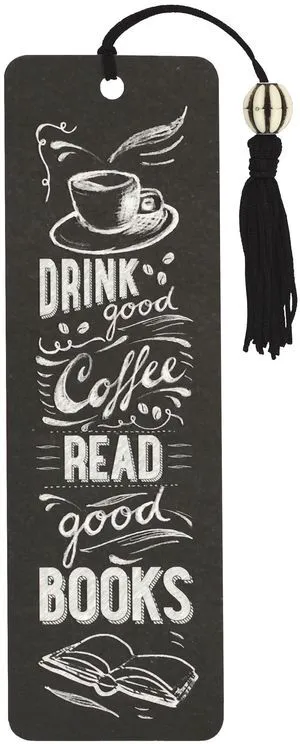 Coffee & Books Beaded Bookmark,1Pc Coffee & Books Beaded Bookmark,1Pc