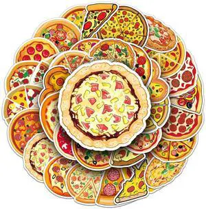 50 Pcs Pizza Stickers, Western Food Decorative Stickers, Waterproof & Wear-Resistant for Scrapbooking, Skateboards, Food Theme Scrapbooks (Pizza) 50 Pcs Pizza Stickers, Western Food Decorative Stickers, Waterproof & Wear-Resistant for Scrapbooking, Skateboards, Food Theme Scrapbooks (Pizza)