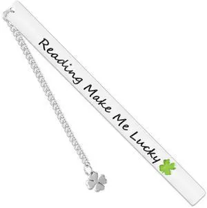 Teacher Appreciation Gifts, Cute Flower Metal Bookmarks for Book Lovers Students Friends Women Anniversary Christmas Birthday Graduation Valentine's Day (Reading Make Me Lucky) Teacher Appreciation Gifts, Cute Flower Metal Bookmarks for Book Lovers Students Friends Women Anniversary Christmas Birthday Graduation Valentine's Day (Reading Make Me Lucky)