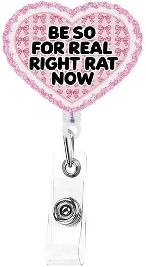 AFRITEE Nurse Badge Reel, Pink Love Bow Retractable ID Badge Holder for Nursing, Acrylic Glitter Badge with Alligator Clip Funny Gifts for Medical Assistant LPN CNA AFRITEE Nurse Badge Reel, Pink Love Bow Retractable ID Badge Holder for Nursing, Acrylic Glitter Badge with Alligator Clip Funny Gifts for Medical Assistant LPN CNA