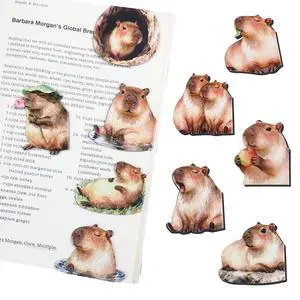 10Pcs Magnetic Bookmarks, Cute Hydrochoerus hydrochaeris Clips for Reading | 10 Cute Designs, Magnetic Hold, Office Reading Accessories, Page Clips for Book Lovers, Reader, Women, Students 10Pcs Magnetic Bookmarks, Cute Hydrochoerus hydrochaeris Clips for Reading | 10 Cute Designs, Magnetic Hold, Office Reading Accessories, Page Clips for Book Lovers, Reader, Women, Students