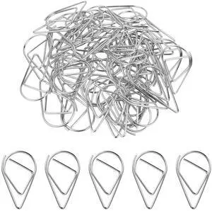 50 Pcs Silver Paper Clips, 1 Inch Stainless Steel Decorative Shaped Paper Clips for Office School Supplies Wedding Invitations (Silver) 50 Pcs Silver Paper Clips, 1 Inch Stainless Steel Decorative Shaped Paper Clips for Office School Supplies Wedding Invitations (Silver)