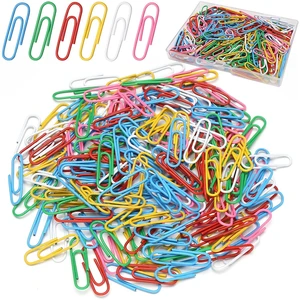 Elisel Colored Paper Clips, 200pcs Medium Size (1.3 inch), Durable and Rustproof, Great for Office, School and Personal Use (Multicolour) Elisel Colored Paper Clips, 200pcs Medium Size (1.3 inch), Durable and Rustproof, Great for Office, School and Personal Use (Multicolour)