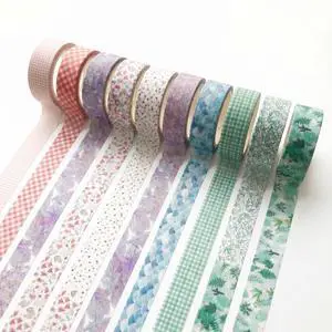 10 Pcs Vintage Washi Tape Set, 1.5 cm × 5 m Decorative Adhesive Tape Rolls, Multi Pattern Decorative Washi Tape for Scrapbooking, Journaling, Art Crafts, Planner, Gift Wrapping & DIY Decorations 10 Pcs Vintage Washi Tape Set, 1.5 cm × 5 m Decorative Adhesive Tape Rolls, Multi Pattern Decorative Washi Tape for Scrapbooking, Journaling, Art Crafts, Planner, Gift Wrapping & DIY Decorations