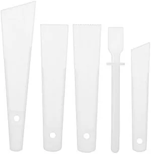 Ymapinc 5Pcs Applicator Glue Spreaders, Woodwork DIY Craft Art Projects | Plastic Scraper Sticks for Wood Glue, Easy Clean Spreader for Leatherwork Ymapinc 5Pcs Applicator Glue Spreaders, Woodwork DIY Craft Art Projects | Plastic Scraper Sticks for Wood Glue, Easy Clean Spreader for Leatherwork