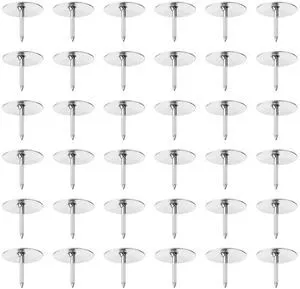 MUUZLL 500 Count Push Pins, Thumb Tack, Flat Push Pins, Silver Thumb Tacks, Standard Thumb Tacks Steel Point (Silver-500pc) MUUZLL 500 Count Push Pins, Thumb Tack, Flat Push Pins, Silver Thumb Tacks, Standard Thumb Tacks Steel Point (Silver-500pc)
