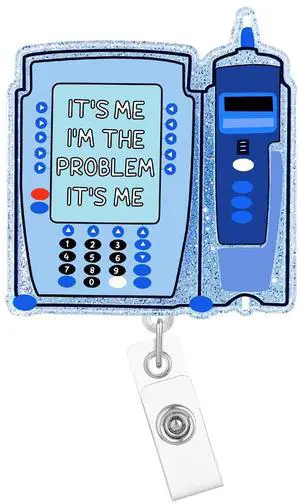Arakulago Funny Nurse Badge Reel Retractable Nursing Badge Holder with ID Clip Medical It's Me, I'm The Problem Accessories RN CNA Name Badge Clip Doctor Assistant Hospital Acrylic ID Name Card Bl317 Arakulago Funny Nurse Badge Reel Retractable Nursing Badge Holder with ID Clip Medical It's Me, I'm The Problem Accessories RN CNA Name Badge Clip Doctor Assistant Hospital Acrylic ID Name Card Bl317