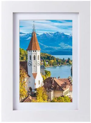 PSLXZXK 4x6 Picture Frame Made of Solid Wood Photo Frame with Shatter Resistant Plexiglass, Display Pictures 3x5 with Mat or 4 x 6 Without Mat For Tabletop Display or Wall Mount, White 1 Pack PSLXZXK 4x6 Picture Frame Made of Solid Wood Photo Frame with Shatter Resistant Plexiglass, Display Pictures 3x5 with Mat or 4 x 6 Without Mat For Tabletop Display or Wall Mount, White 1 Pack