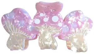 Funny Mushroom Hair Clips,PVC Hair Clips,Big Claw Clips for Girl,Hair Accessories,Pink Funny Mushroom Hair Clips,PVC Hair Clips,Big Claw Clips for Girl,Hair Accessories,Pink