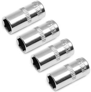 Utoolmart 1/4" Drive 8mm Socket, Shallow, 6-Point, Metric, 4pcs | Cr-V, For General Repairs Utoolmart 1/4" Drive 8mm Socket, Shallow, 6-Point, Metric, 4pcs | Cr-V, For General Repairs
