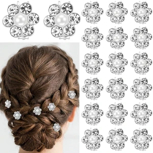 RAHHLIZS 20pcs Mini Hair Clips for Women with Flower Design | Pearl Hair Clips,Small Claw Clips for Thin Hair Rhinestone Crystal for Women Girls RAHHLIZS 20pcs Mini Hair Clips for Women with Flower Design | Pearl Hair Clips,Small Claw Clips for Thin Hair Rhinestone Crystal for Women Girls