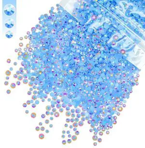 qiipii 3mm 4mm 5mm Mix Light Blue AB Resin Rhinestones for Crafting Sky Blue Flatback Jelly Stones Bulk SS10 SS16 SS20 Baby Blue Diamonds for Nails Face Makeup Tumblers Bottles Crafts Clothes Shoes qiipii 3mm 4mm 5mm Mix Light Blue AB Resin Rhinestones for Crafting Sky Blue Flatback Jelly Stones Bulk SS10 SS16 SS20 Baby Blue Diamonds for Nails Face Makeup Tumblers Bottles Crafts Clothes Shoes