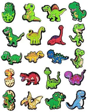 BOWNDY Dinosaur Charms for Clog & Sandals Shoe Decoration, Dinosaur Charm Gift for Boys Girls Kids Teens Men and Women Adults BOWNDY Dinosaur Charms for Clog & Sandals Shoe Decoration, Dinosaur Charm Gift for Boys Girls Kids Teens Men and Women Adults