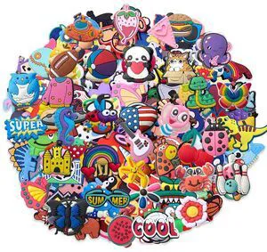 diasstro Lot of 30,50,100 pcs Random PVC Different Shoe Charms for Shoe Decoration diasstro Lot of 30,50,100 pcs Random PVC Different Shoe Charms for Shoe Decoration