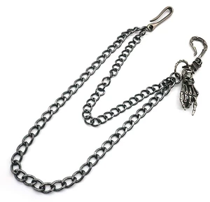 AFIKJHONS Pants chain for men Wallet Chain Men's Biker Belt Keychain, Heavy Duty Punk Jeans Chain (Skull Bone Hand Wallet Chain) AFIKJHONS Pants chain for men Wallet Chain Men's Biker Belt Keychain, Heavy Duty Punk Jeans Chain (Skull Bone Hand Wallet Chain)