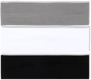 Women's Thick Stretchy Sweat Headbands in White and Black for Yoga, Workout, and Everyday Wear - Non-Slip Hair Accessories with Basic Fashion Style Women's Thick Stretchy Sweat Headbands in White and Black for Yoga, Workout, and Everyday Wear - Non-Slip Hair Accessories with Basic Fashion Style
