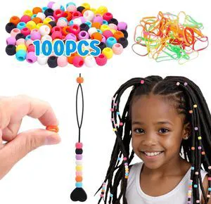 COSOOS 100 Small Silicone Hair Beads for Girls, Diameter 5mm, Colorful Soft Mini Rubber Beads for Braids, 2 Plastic Quick Beaders, 50 Elastic Rubber Bands COSOOS 100 Small Silicone Hair Beads for Girls, Diameter 5mm, Colorful Soft Mini Rubber Beads for Braids, 2 Plastic Quick Beaders, 50 Elastic Rubber Bands