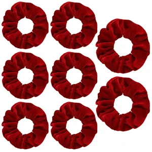 4 Pcs Hair Scrunchies Elastic Hair Band Soft Scrunchy Ropes Ties Red | Velvet, Thick Large, Curly Ponytail Holder, Gift for Wristband, Girls Women, Hairs Accessories, Valentine's Day, Christmas 4 Pcs Hair Scrunchies Elastic Hair Band Soft Scrunchy Ropes Ties Red | Velvet, Thick Large, Curly Ponytail Holder, Gift for Wristband, Girls Women, Hairs Accessories, Valentine's Day, Christmas