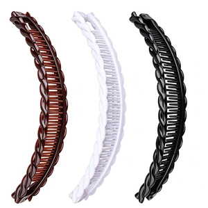 3 Pcs Mixed Colors Banana Hair Clips Set,Claws Hair Grips Hair Accessories,Vintage-Style Hair Grips for Women and Girls,Gentle Hold Hair Accessories for Thick Hair, Updos,Ponytails,Clips and Barrettes 3 Pcs Mixed Colors Banana Hair Clips Set,Claws Hair Grips Hair Accessories,Vintage-Style Hair Grips for Women and Girls,Gentle Hold Hair Accessories for Thick Hair, Updos,Ponytails,Clips and Barrettes