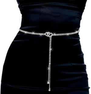 Rhinestone Belts for Women, Crystal Chain Belt Sparkly Silver Belt | Crystal Waist Chains Glitter Chain Belts ThinBelt for Women Dress Party Wedding Rhinestone Belts for Women, Crystal Chain Belt Sparkly Silver Belt | Crystal Waist Chains Glitter Chain Belts ThinBelt for Women Dress Party Wedding