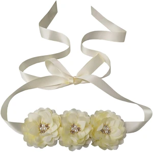 Oyabridal Flower Girl Sash Belt for Dresses Bride/Bridesmaid Sash Belts Flower Pearls Sashes for Wedding Dress (Ivory) Oyabridal Flower Girl Sash Belt for Dresses Bride/Bridesmaid Sash Belts Flower Pearls Sashes for Wedding Dress (Ivory)