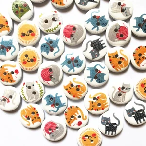Wooden Buttons,Mixed Random Fashion Round 2 Holes Creative Novelty Sewing Buttons,Scrapbooking DIY Decor Craft,Heart Shapes Pattern,50 Pack 32MM (Multi-Cat) Wooden Buttons,Mixed Random Fashion Round 2 Holes Creative Novelty Sewing Buttons,Scrapbooking DIY Decor Craft,Heart Shapes Pattern,50 Pack 32MM (Multi-Cat)