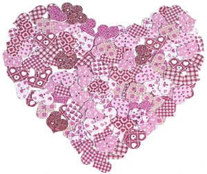 Chenkou Craft Assorted 100pcs Mix Sizes Styles Colors Wood Buttons Craft Sewing Button (Assorted, Assorted) (Pink,Valentie's Day) Chenkou Craft Assorted 100pcs Mix Sizes Styles Colors Wood Buttons Craft Sewing Button (Assorted, Assorted) (Pink,Valentie's Day)